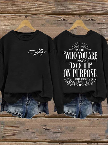 Women's Dolly Parton Memorial Print Sweatshirt