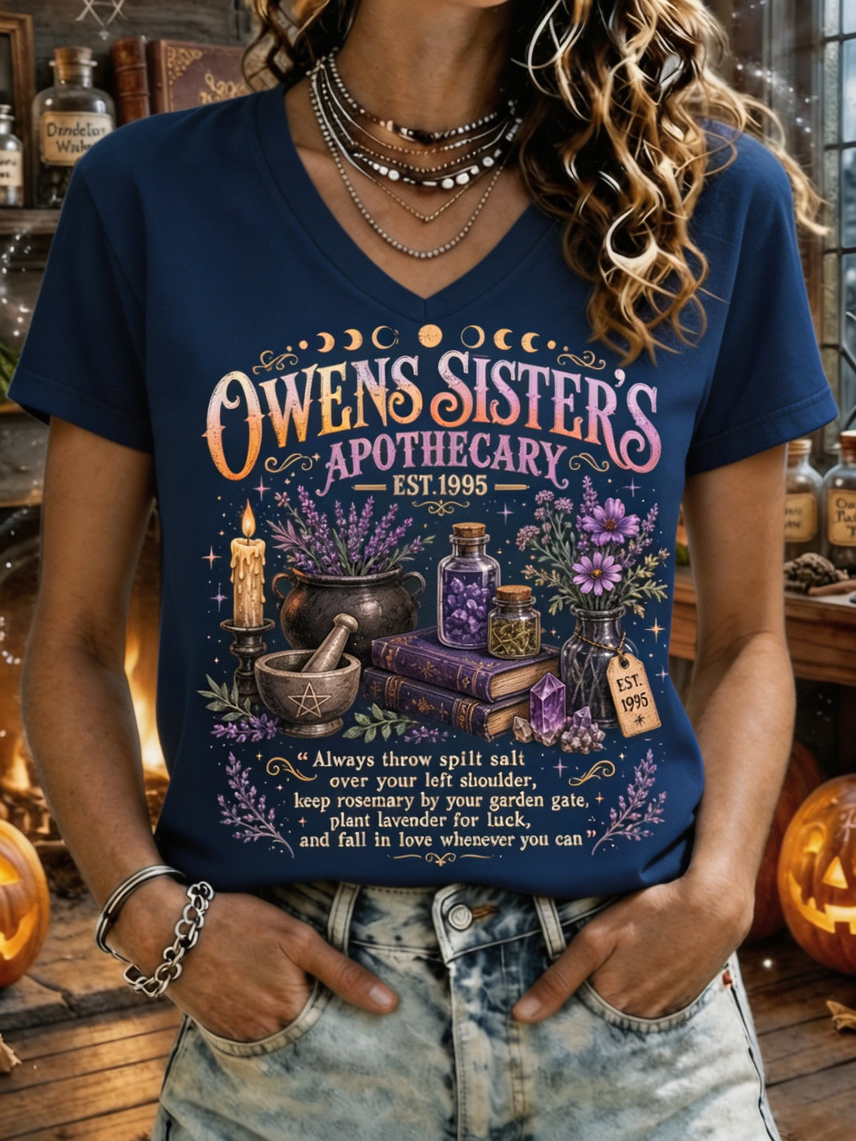 Owens Sisters Apothecary Practical Magic Rules T-Shirt