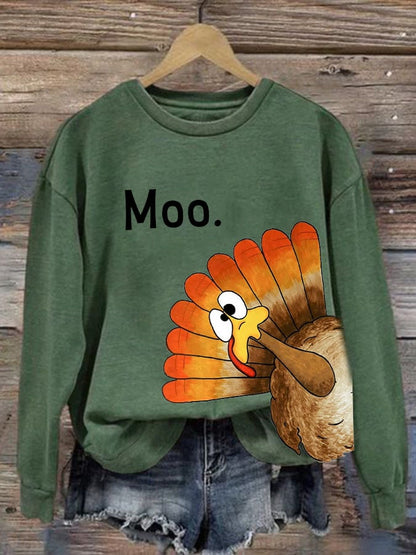 Women'S Thanksgiving Printed Sweatshirt