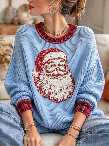 Women's Casual Print Knit Top