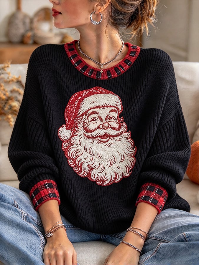 Women's Casual Print Knit Top