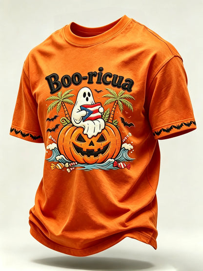 🎃Men's Halloween In Puerto Rico Print T-Shirt