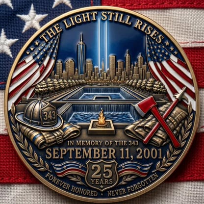 🧢Never Forget 343 Memorial Cap 🎁 Buy the Cap Get the Matching Tribute Coin FREE