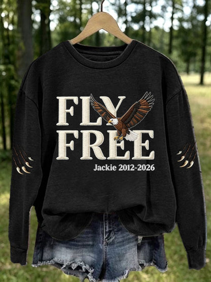 Women's Fly Free Jackie Print Casual Sweatshirt