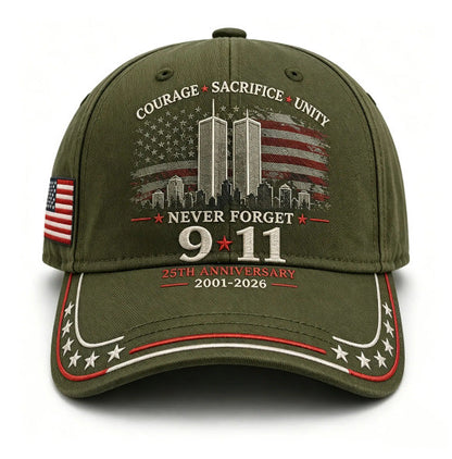 🦅49% OFF🔥Never Forget 9/11 25th Anniversary Memorial Cap