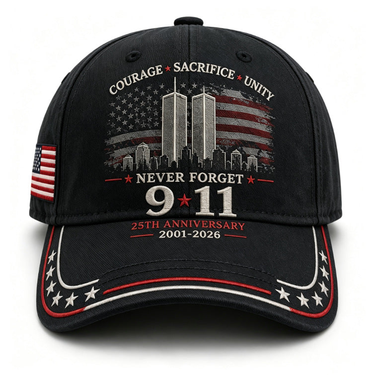 🦅49% OFF🔥Never Forget 9/11 25th Anniversary Memorial Cap