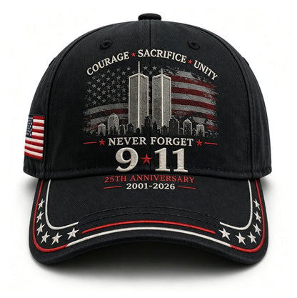 🦅49% OFF🔥Never Forget 9/11 25th Anniversary Memorial Cap