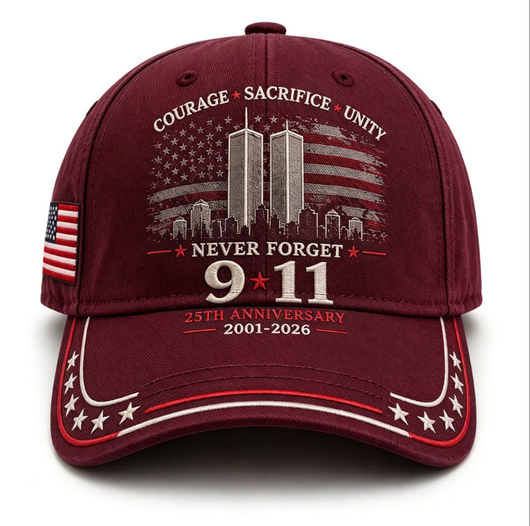 🦅49% OFF🔥Never Forget 9/11 25th Anniversary Memorial Cap