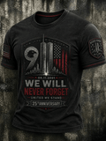Men's USA 9/11 Print T-Shirt