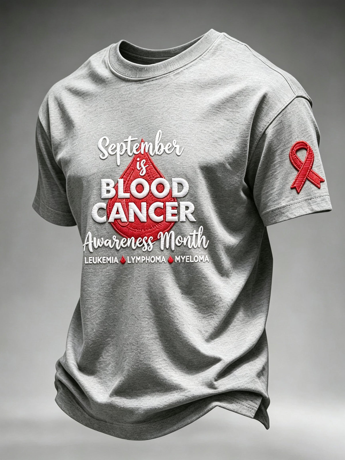 Men's Blood Cancer Awareness Graphic T-Shirt