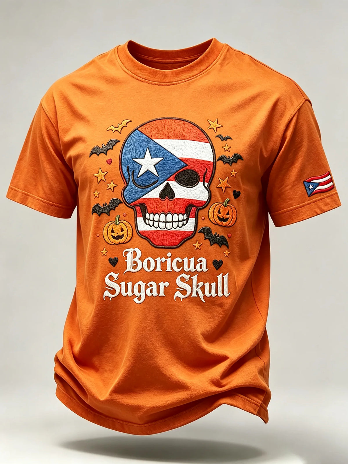 🎃Men's Halloween in Puerto Rico Print Short-Sleeve T-Shirt