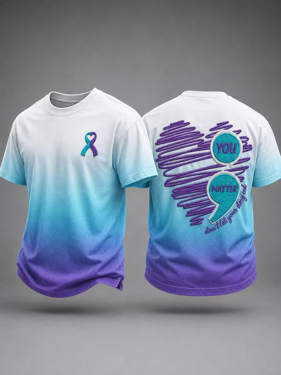 Men's Suicide Prevention Awareness Short-Sleeve T-Shirt