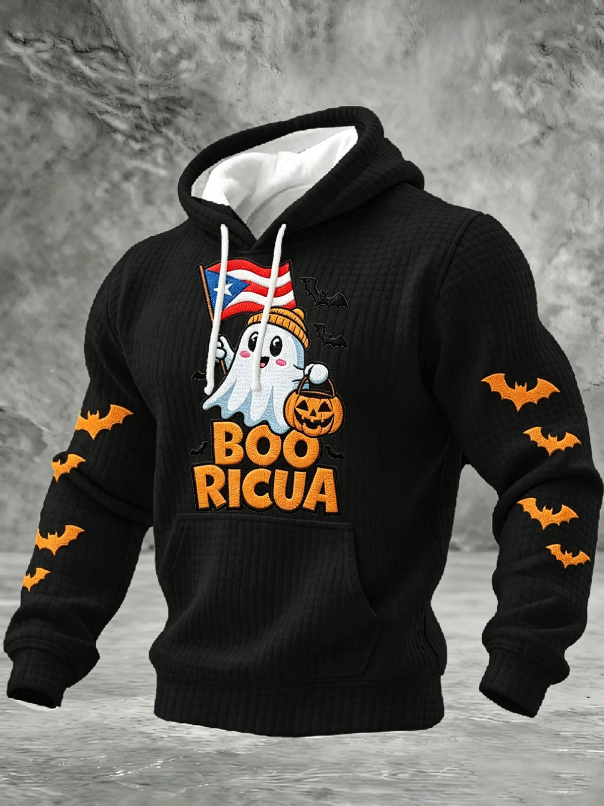 🎃Men'S Boricua Halloween Casual Printed Hoodie