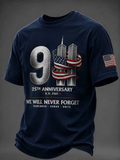Men's 9.11 Never Forget Printing  T-Shirts
