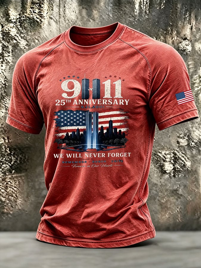 Men's Retro Print Short-Sleeve T-Shirt