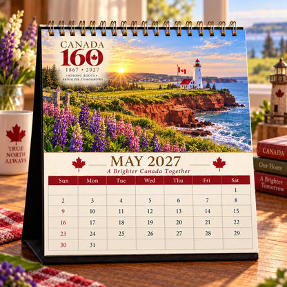 🍁Canada 160th Anniversary 2027 Desktop Calendar — A Year Across the True North📅