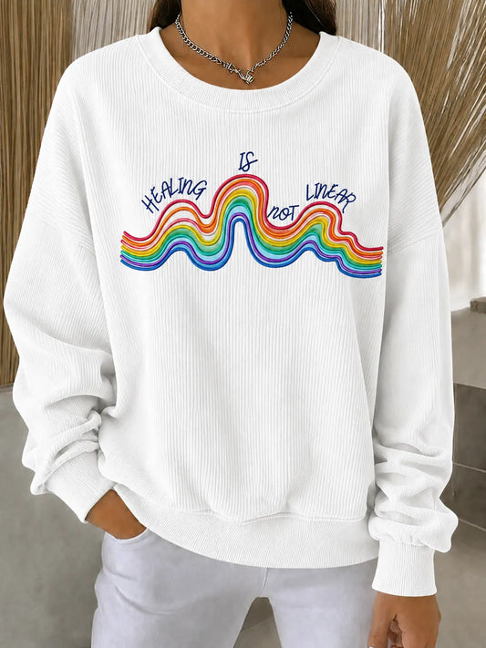 Women's Mental Health&Suicide Prevention Awareness Print Sweatershirt