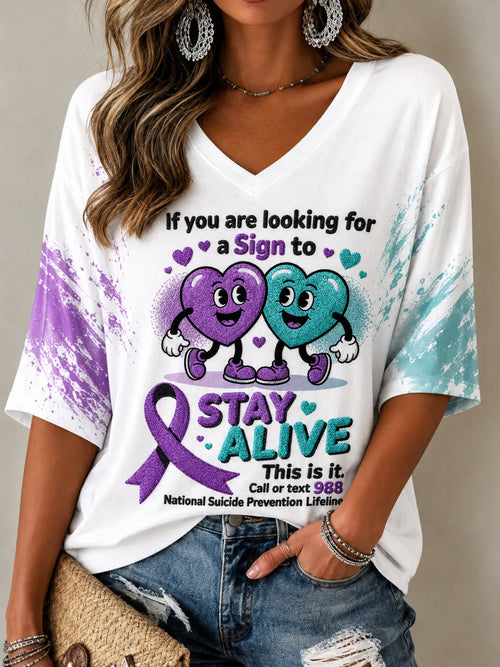 Women's Suicide Prevention Awareness T-Shirt