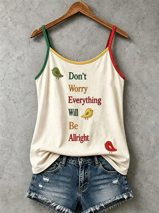 Women's Reggae Inspired Print Casual Tank Top