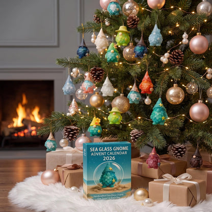 Sea Glass Gnome Advent Calendar 2026 – Coastal Holiday Decor