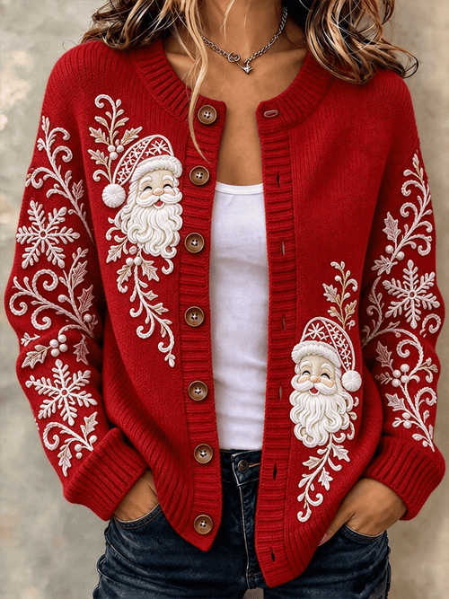 Women's Santa Claus cardigan