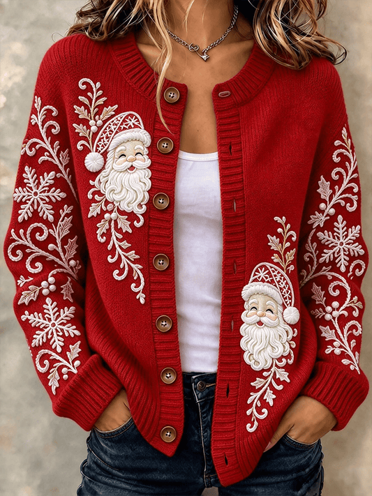 Women's Santa Claus cardigan