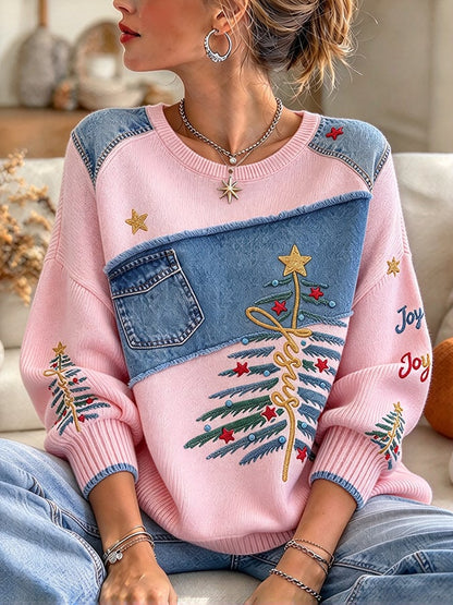 Women's Casual Print Knit Top