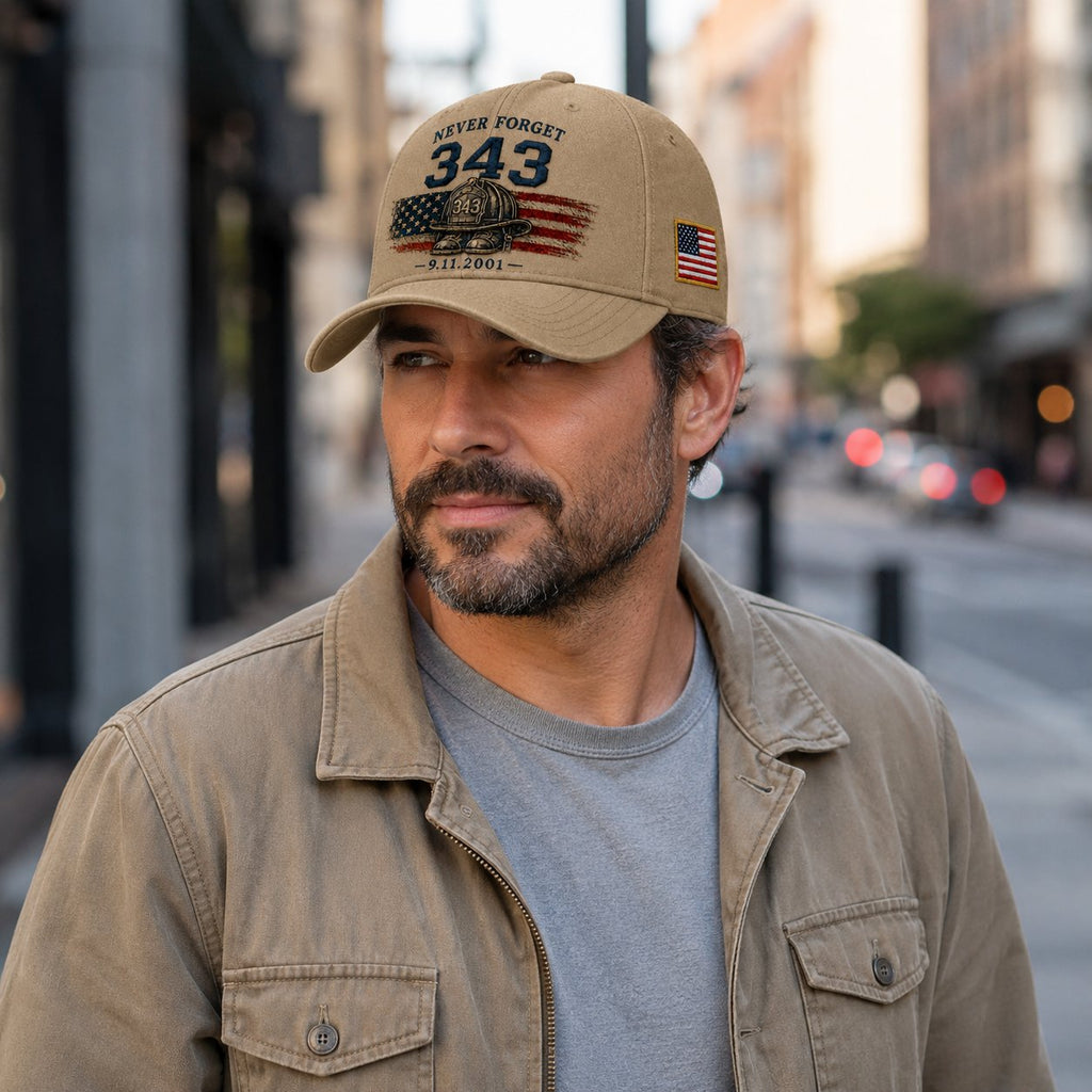 🧢Never Forget 343 Memorial Cap 🎁 Buy the Cap Get the Matching Tribute Coin FREE