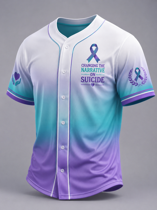 Men's Suicide Prevention Awareness Print Shirt