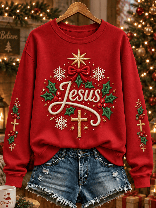 Women's "Faith" Christmas Comfortable Sweatshirt