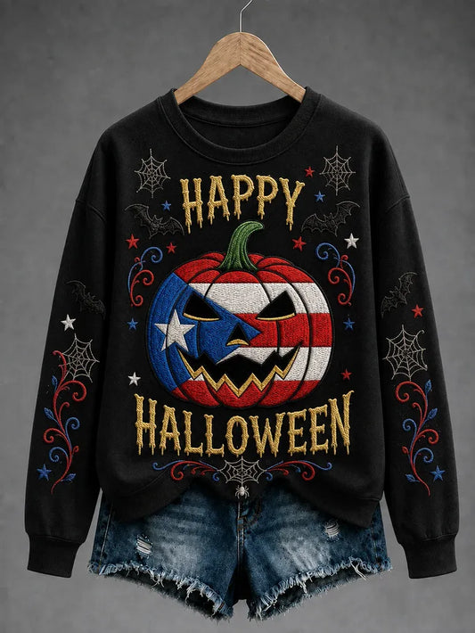 🎃Women's Halloween in Puerto Rico Regular Sweatshirt