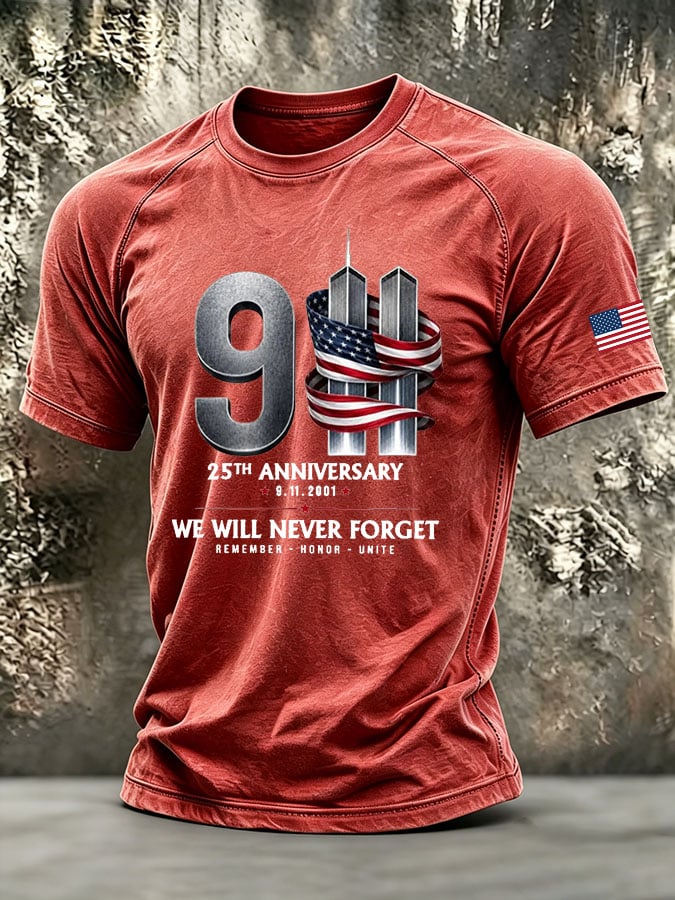 Men's Retro Print Short-Sleeve T-Shirt