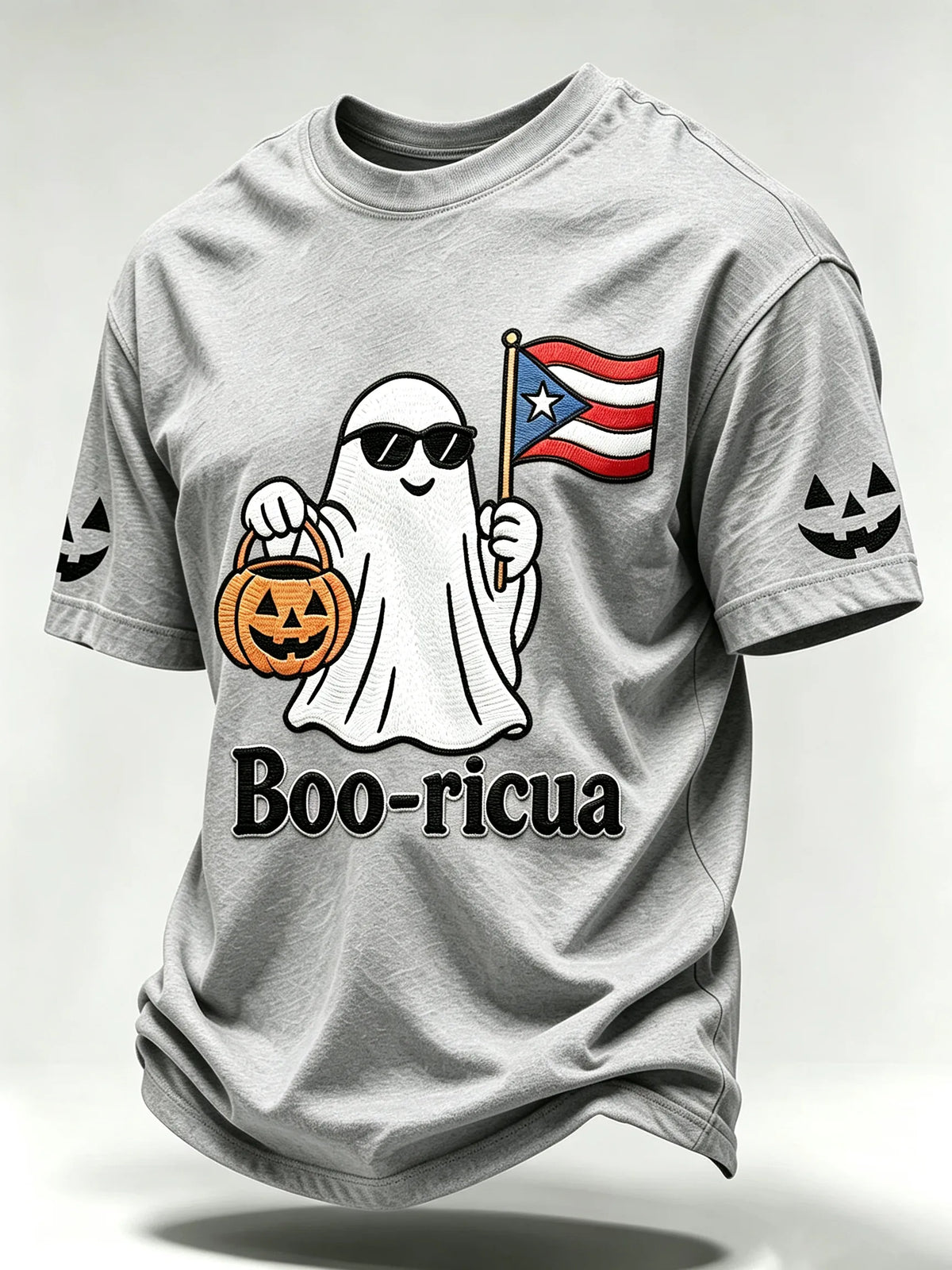 🎃Men's Halloween In Puerto Rico Print Short-Sleeve T-Shirt