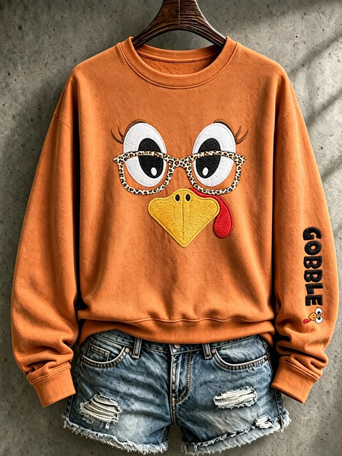 Women's Thanksgiving Print Top
