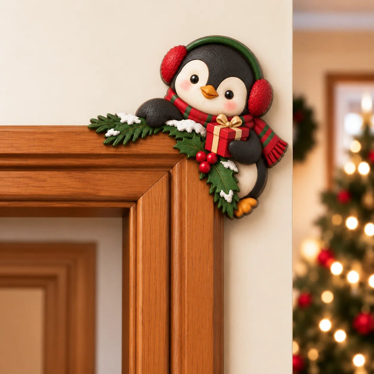 💯Christmas Peekaboo Door Frame Corner Decor