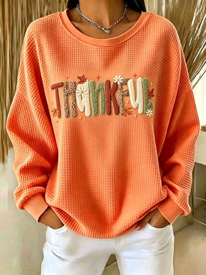 Women's Thanksgiving Print Sweatshirt