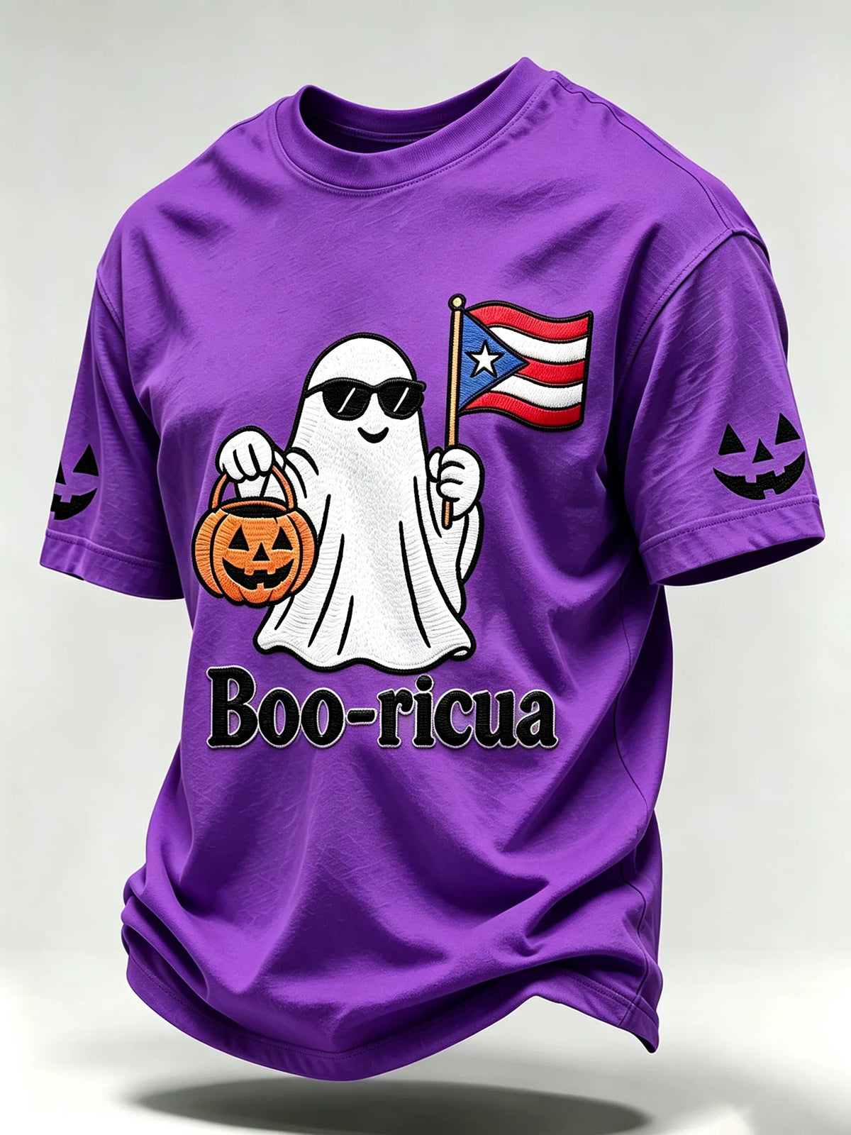 🎃Men's Halloween In Puerto Rico Print Short-Sleeve T-Shirt