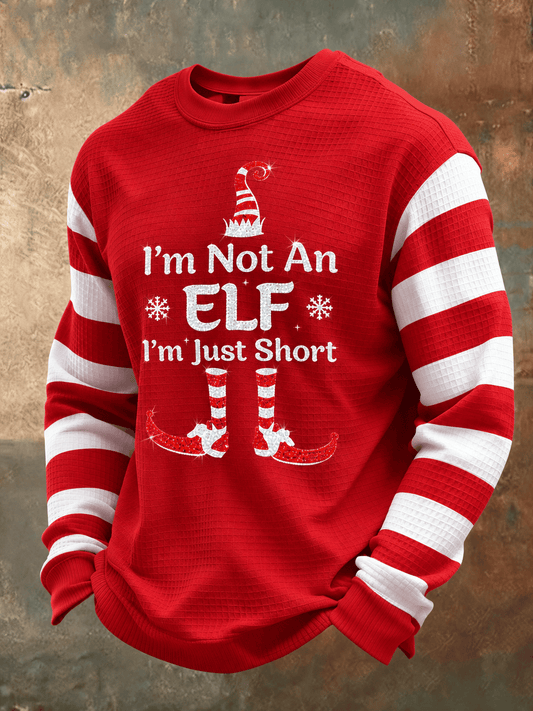 Men's Casual Christmas  Cross-Print T-Shirt