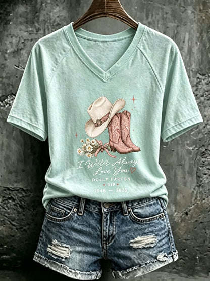 Women's Rip Dolly Parton Printed T-shirt