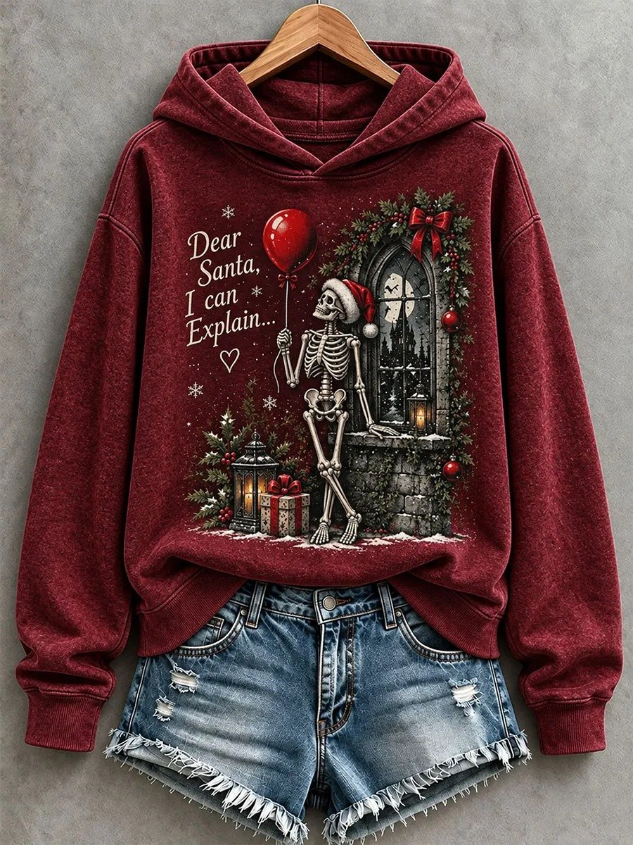 Women's Casual Christmas Print Long-Sleeve Sweatshirt