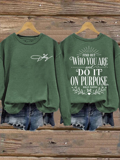 Women's Dolly Parton Memorial Print Sweatshirt
