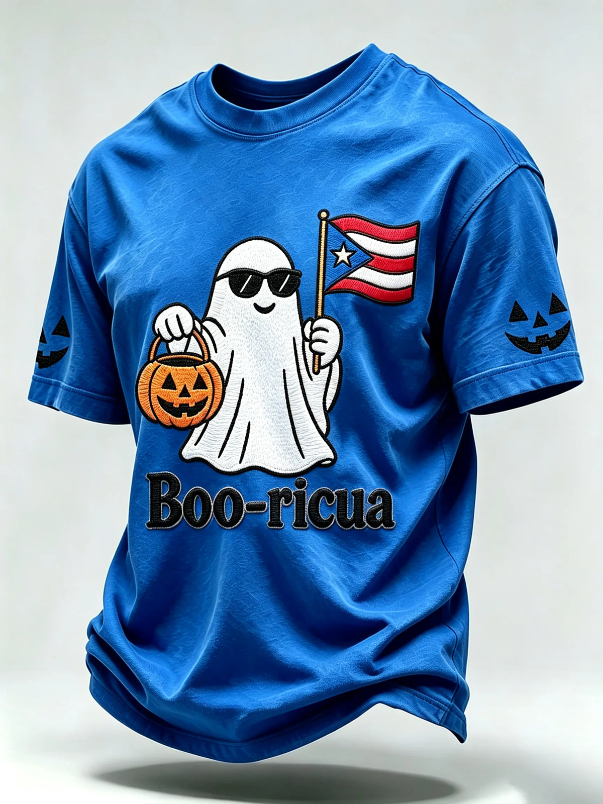 🎃Men's Halloween In Puerto Rico Print Short-Sleeve T-Shirt