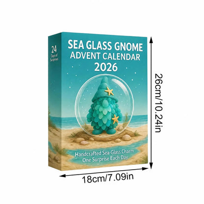 Sea Glass Gnome Advent Calendar 2026 – Coastal Holiday Decor