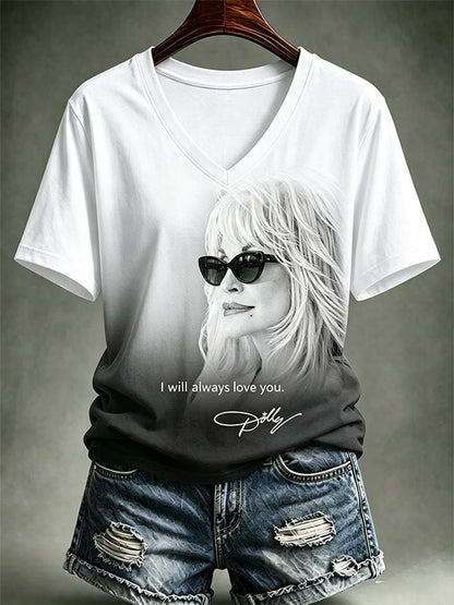 Women's Casual Print Short-Sleeve T-Shirt
