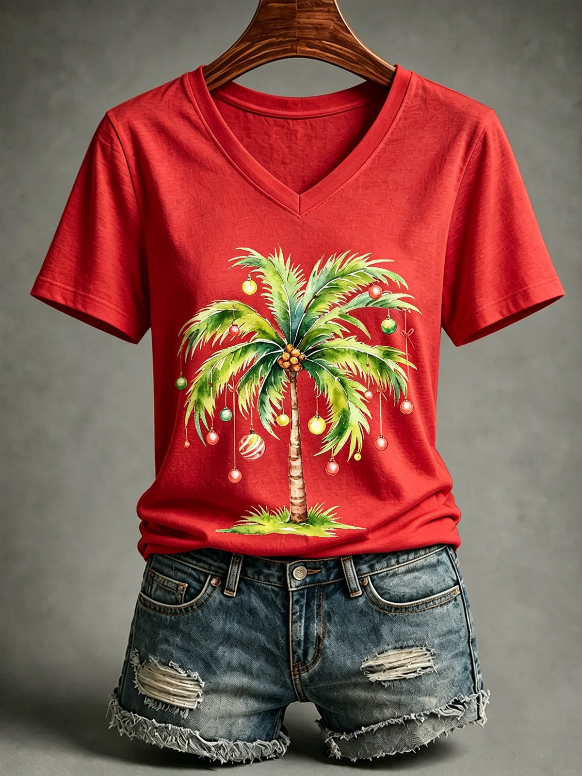 Women's Christmas Print T-Shirt