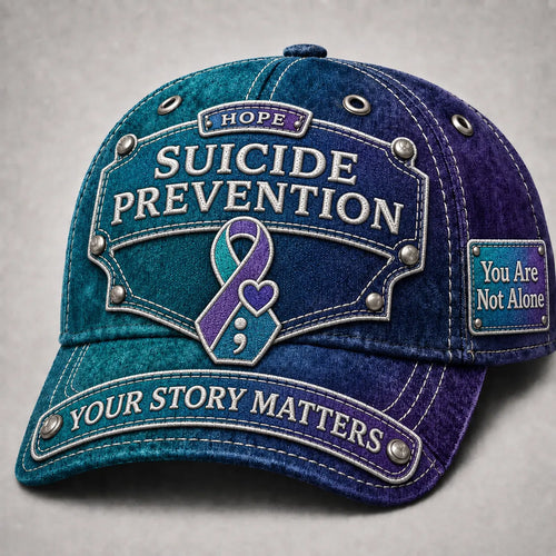 Unisex Suicide Prevention Awareness Printed Hat