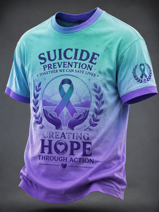 Men's Suicide Prevention Awareness Short-Sleeve T-Shirt
