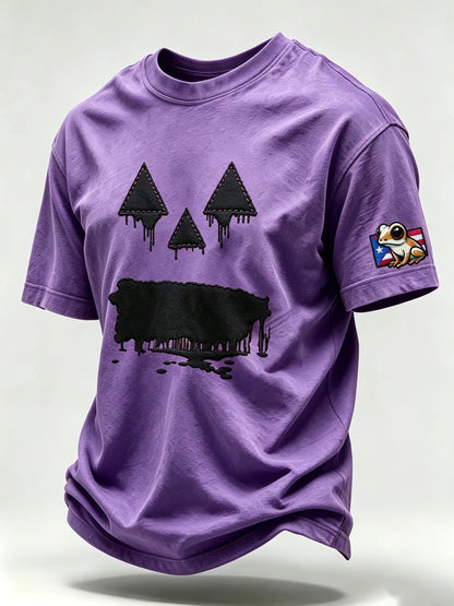 🎃Men's Halloween in Puerto Rico Print Short-Sleeve T-Shirt