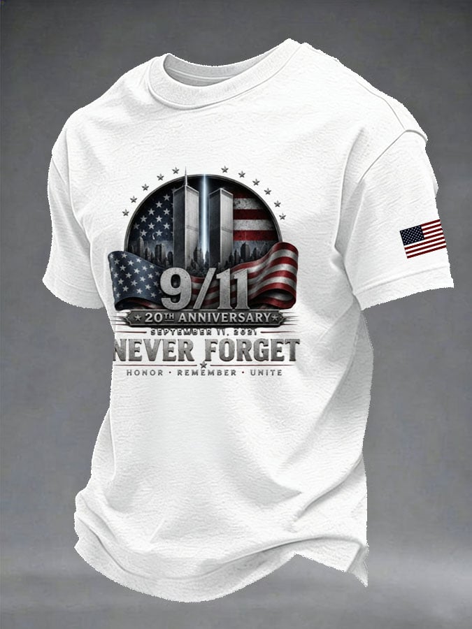 Men's Retro Print Short-Sleeve T-Shirt