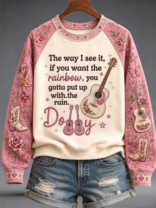 Women's Dolly Parton Memorial Print Sweatshirt